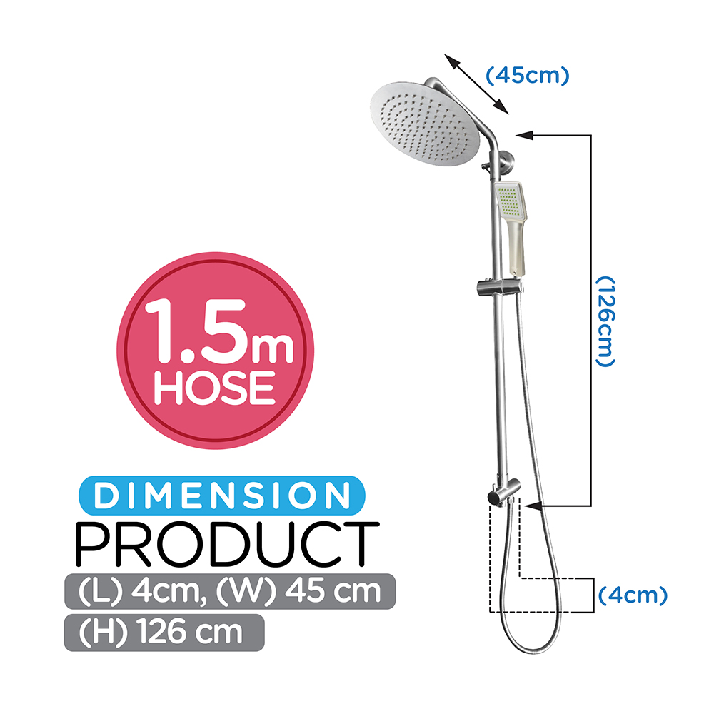 Conceal Rain Shower Set|Eco S68 Conceal Rain Shower Set|Hand Shower Holder|Shower Set